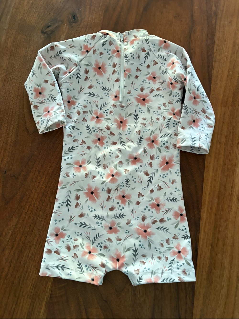 Imagine Perry Kids Floral Long-Sleeve One-Piece Swim Suit - Pink Floral 2T
